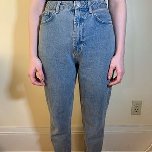Grey high-rise BDG Mom jean